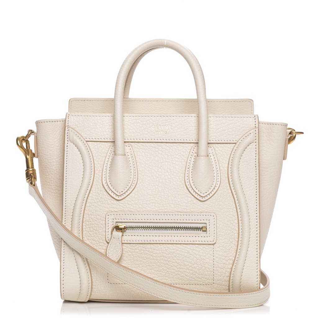 Celine | Goatskin Nano Luggage White *Read Description*